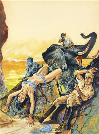 (PULP)  MARK SCHNEIDER. Love Priestess of the Voodoo Moon Cult * Trapped in a Congo Bush War.